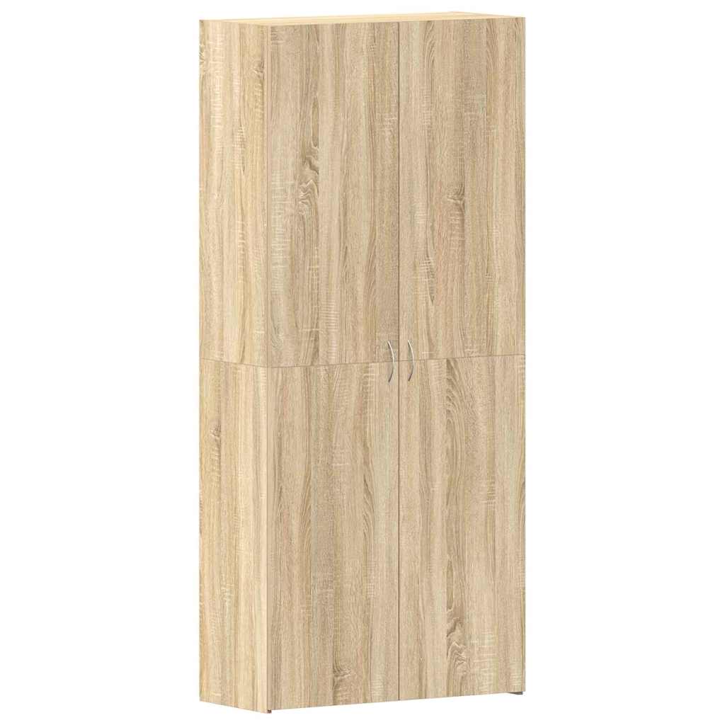 Schuhschrank 80 x 35,5 x 180 cm Holzwerkstoff Braun