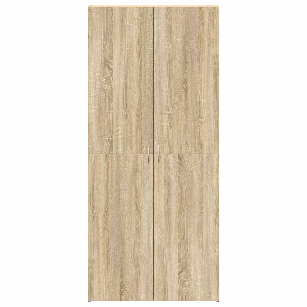 Schuhschrank 80 x 35,5 x 180 cm Holzwerkstoff Braun