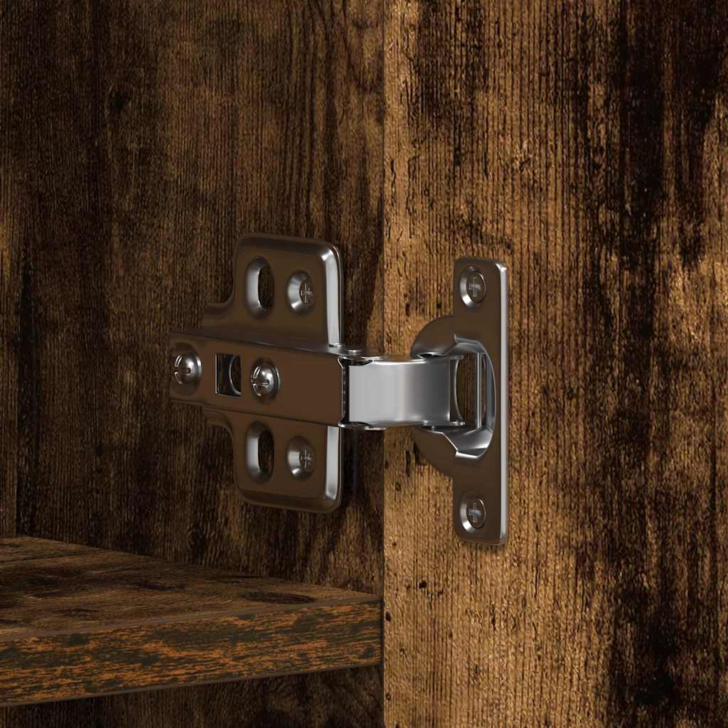 Schuhschrank 80 x 35,5 x 180 cm Holzwerkstoff Mehrfarbig