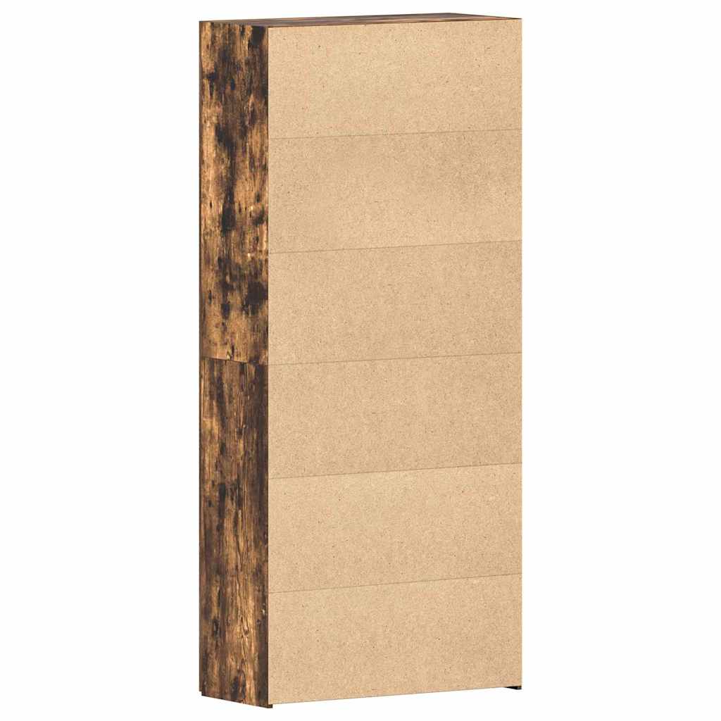 Schuhschrank 80 x 35,5 x 180 cm Holzwerkstoff Mehrfarbig