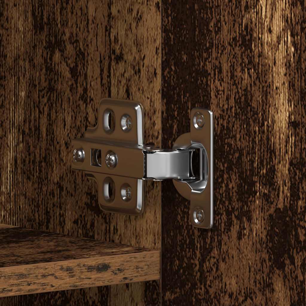 Schuhschrank 80 x 35,5 x 180 cm Holzwerkstoff Braun