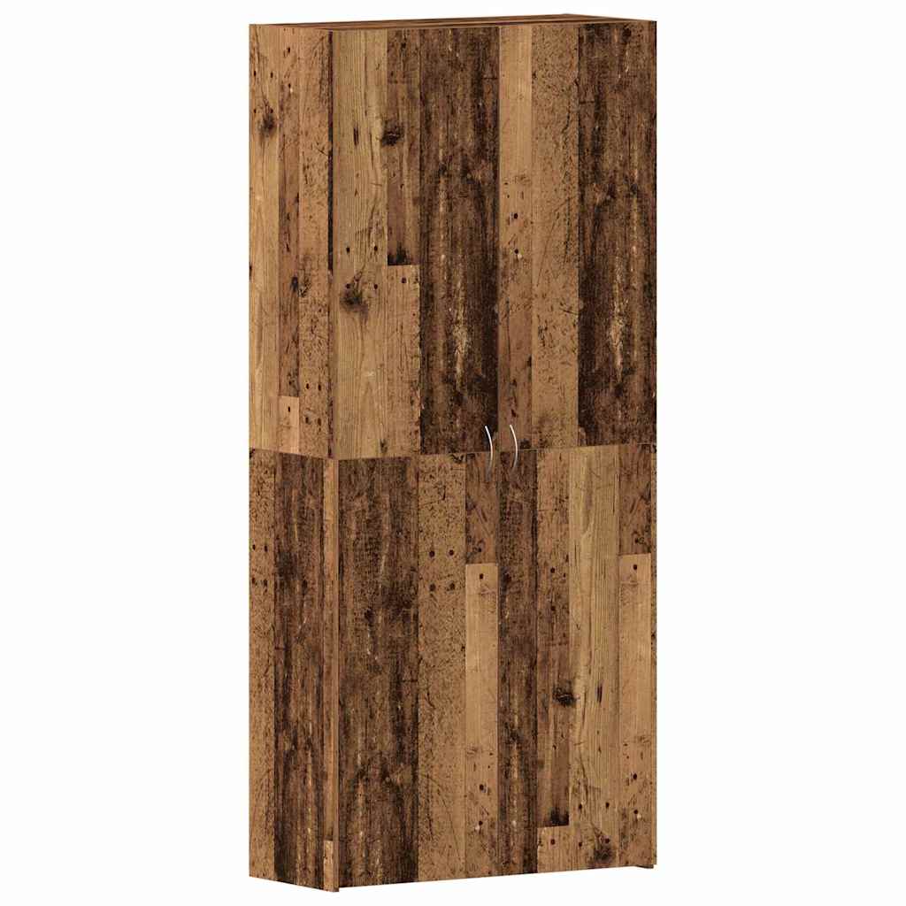 Schuhschrank 80 x 35,5 x 180 cm Holzwerkstoff Braun
