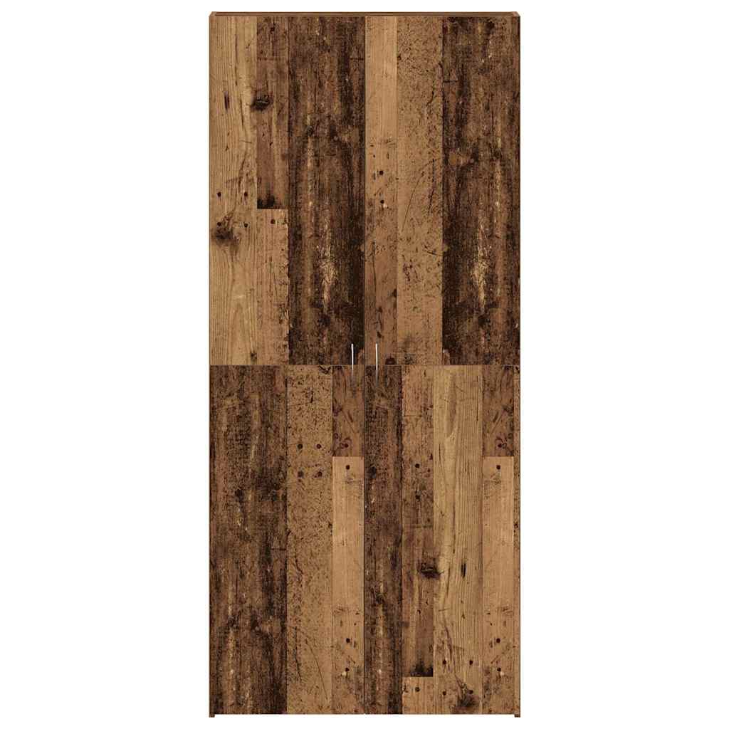 Schuhschrank 80 x 35,5 x 180 cm Holzwerkstoff Braun