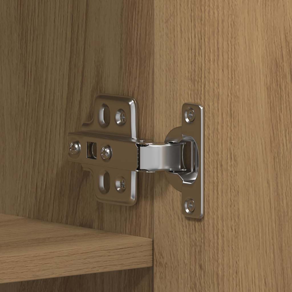 Schuhschrank 80 x 35,5 x 180 cm Holzwerkstoff Braun