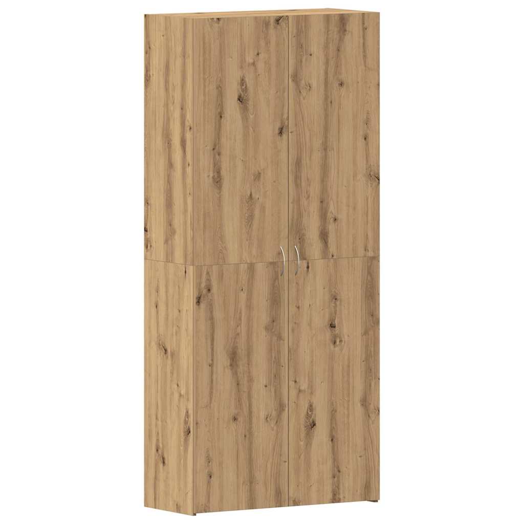Schuhschrank 80 x 35,5 x 180 cm Holzwerkstoff Braun