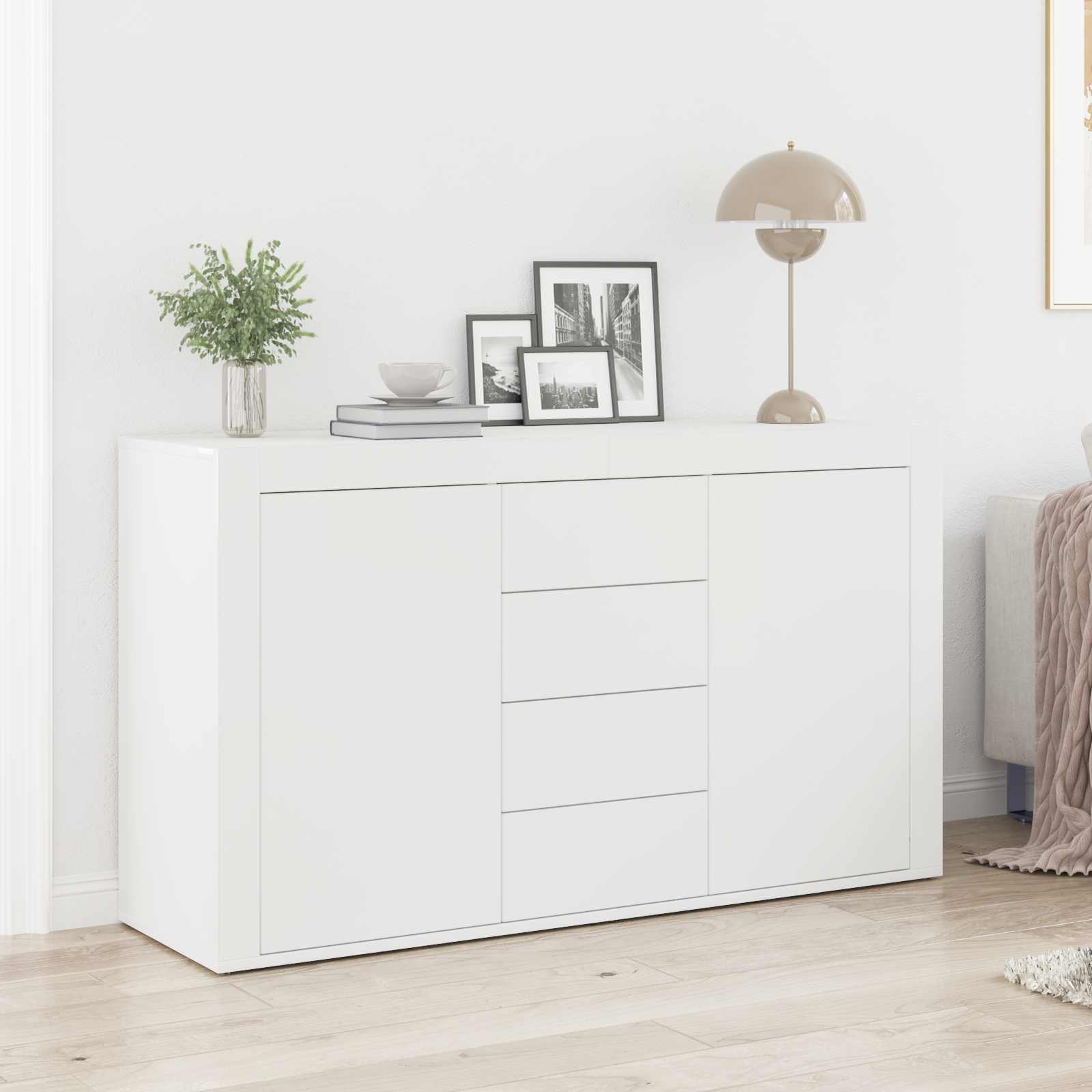 Sideboard Weiß 120 x 36 x 69 cm Holzwerkstoff
