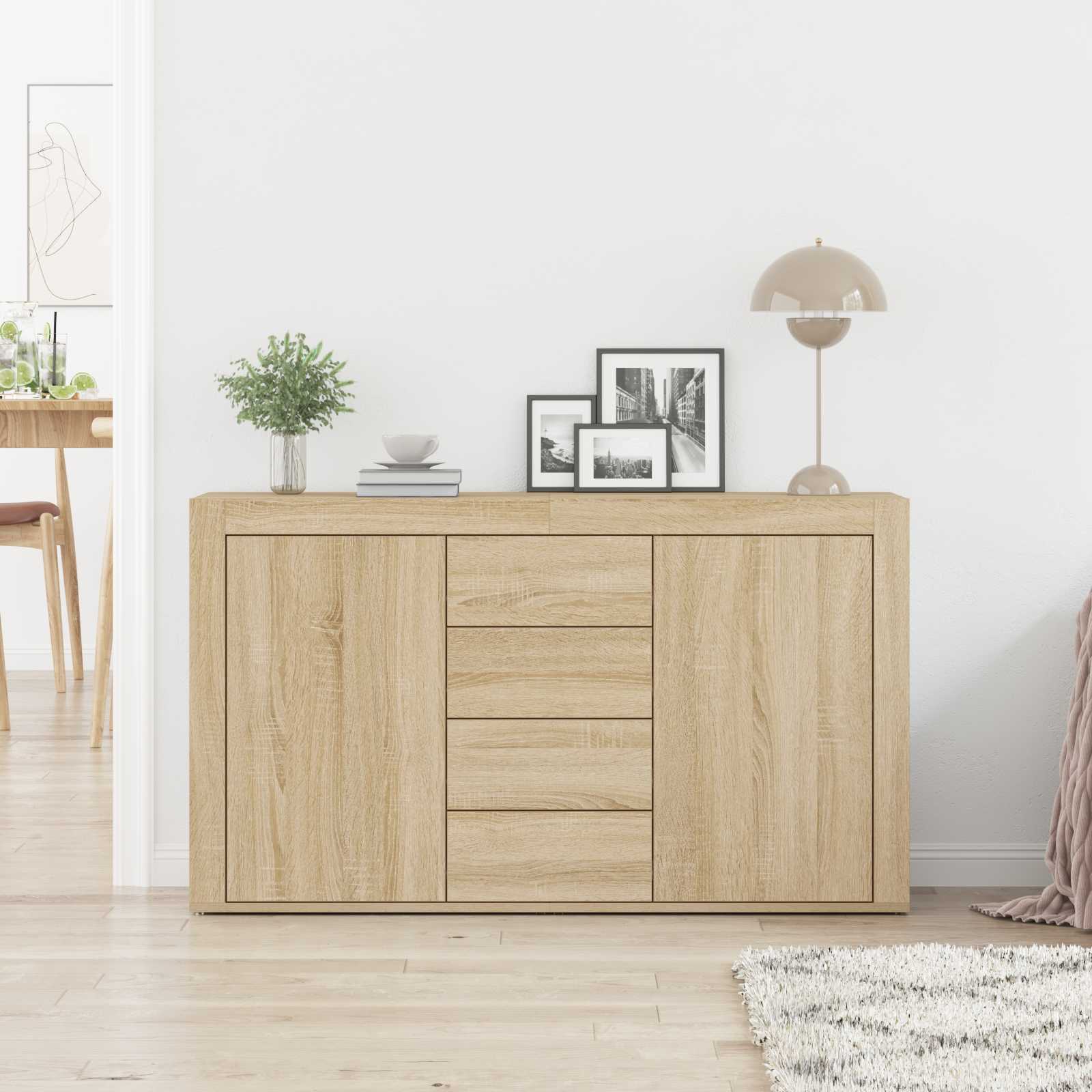 Sideboard Sonoma-Eiche 120 x 36 x 69 cm Holzwerkstoff