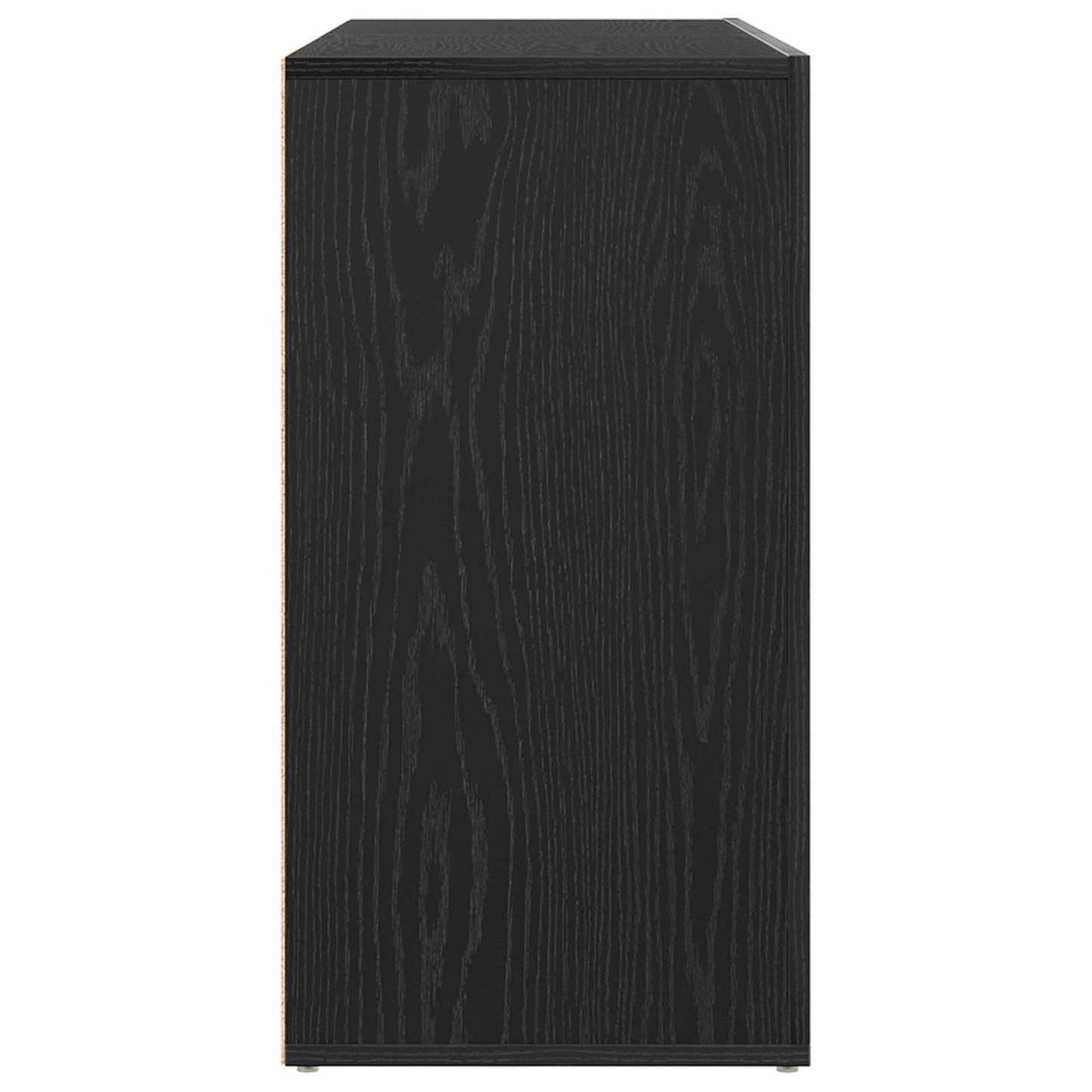 Sideboard Schwarz Eichen-Optik 120 x 36 x 69 cm Holzwerkstoff