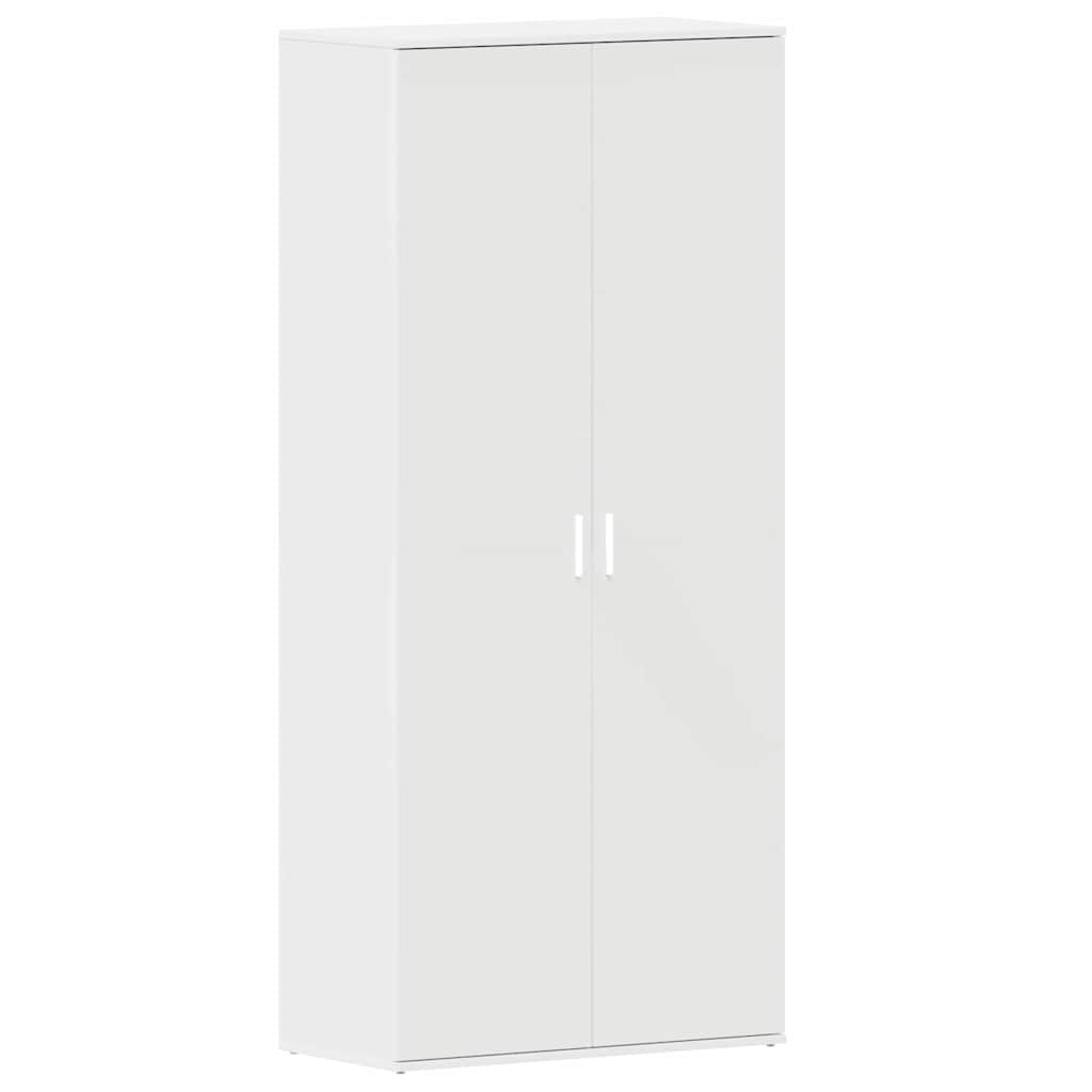 Schuhschrank 80 x 39 x 178 cm Holzwerkstoff Weiß
