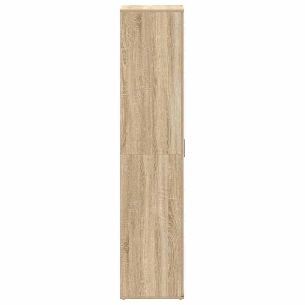 Schuhschrank 80 x 39 x 178 cm Holzwerkstoff Sonoma-Eiche