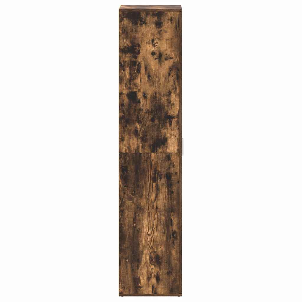 Schuhschrank mit Tür Braun 80 x 39 x 180 cm Holzwerkstoff