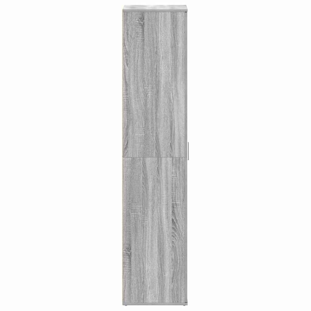 Schuhschrank 80 x 39 x 178 cm Holzwerkstoff Graues Sonoma