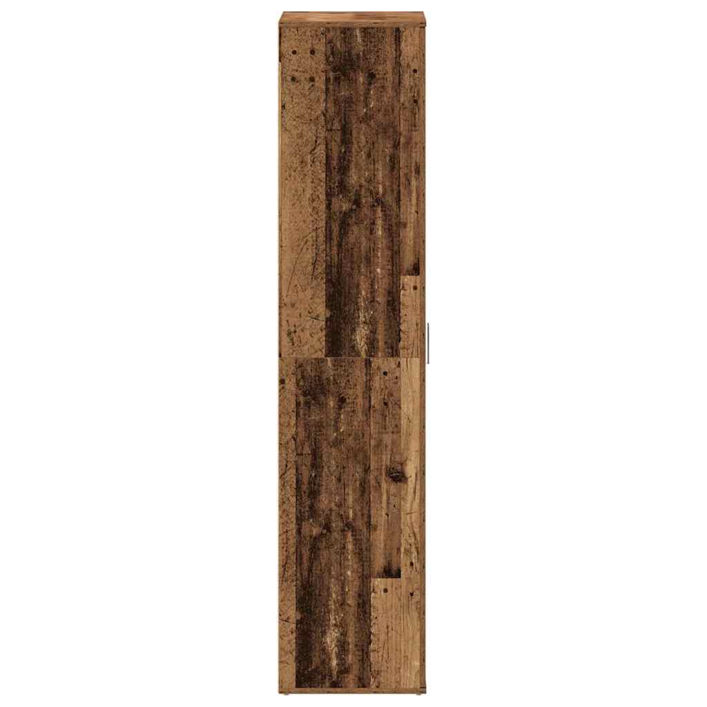Schuhschrank 80 x 39 x 178 cm Holzwerkstoff Altholz