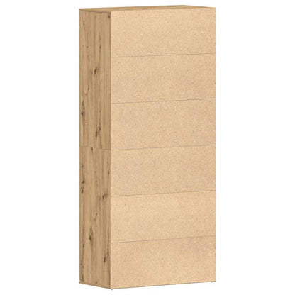 Schuhschrank 80 x 39 x 178 cm Holzwerkstoff Artisan-Eiche