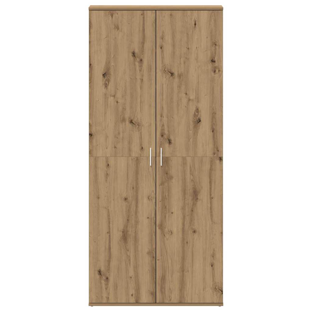 Schuhschrank mit Tür Braun 80 x 39 x 180 cm Holzwerkstoff