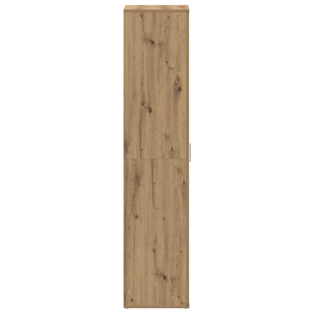Schuhschrank mit Tür Braun 80 x 39 x 180 cm Holzwerkstoff
