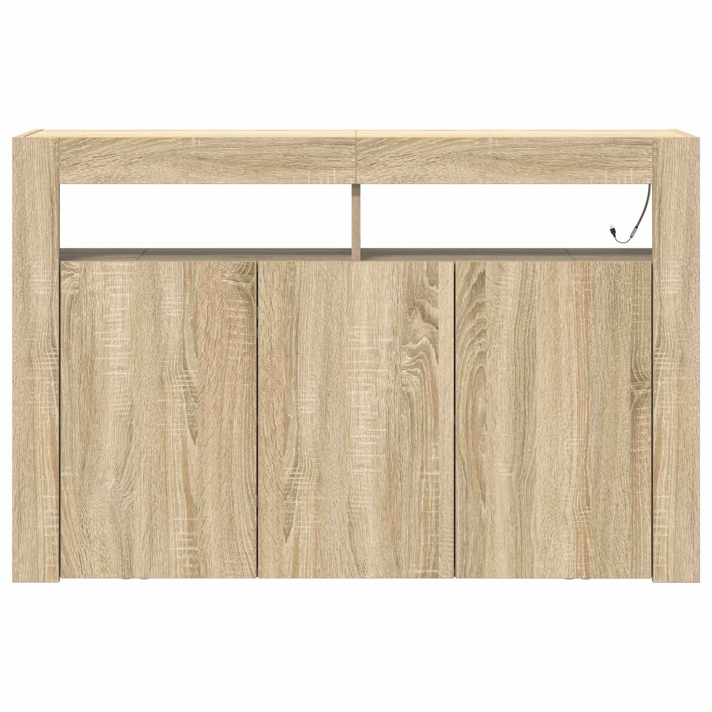 Sideboard Sonoma-Eiche 116 x 30 x 75 cm Holzwerkstoff