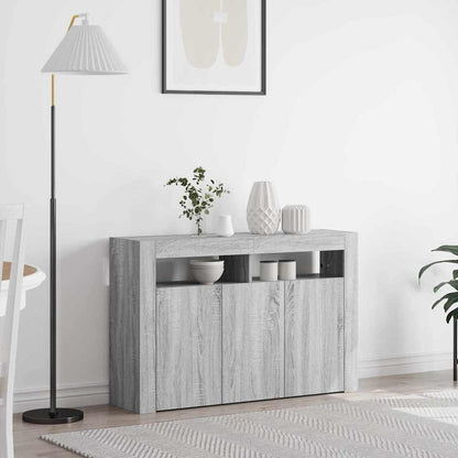 Sideboard Sonoma-Grau 116 x 30 x 75 cm Holzwerkstoff