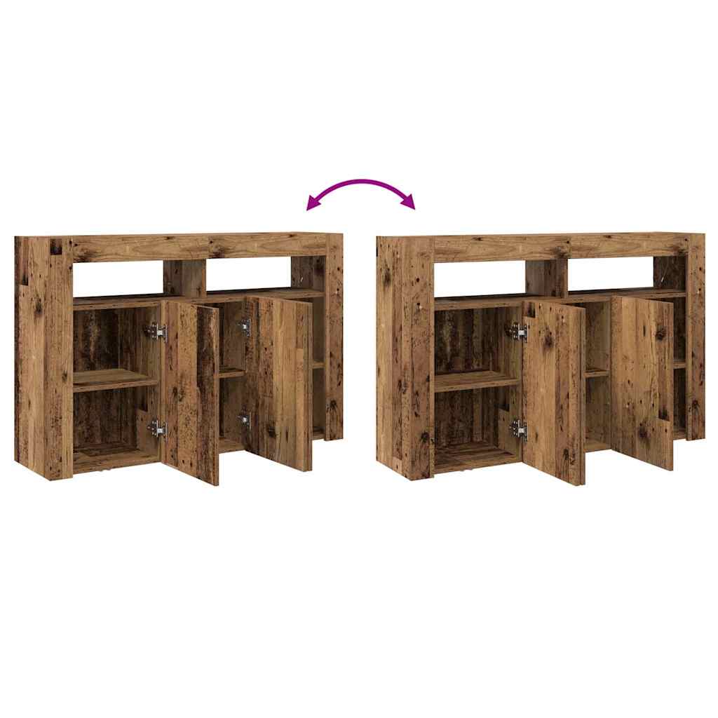 Sideboard Altholz 116 x 30 x 75 cm Holzwerkstoff