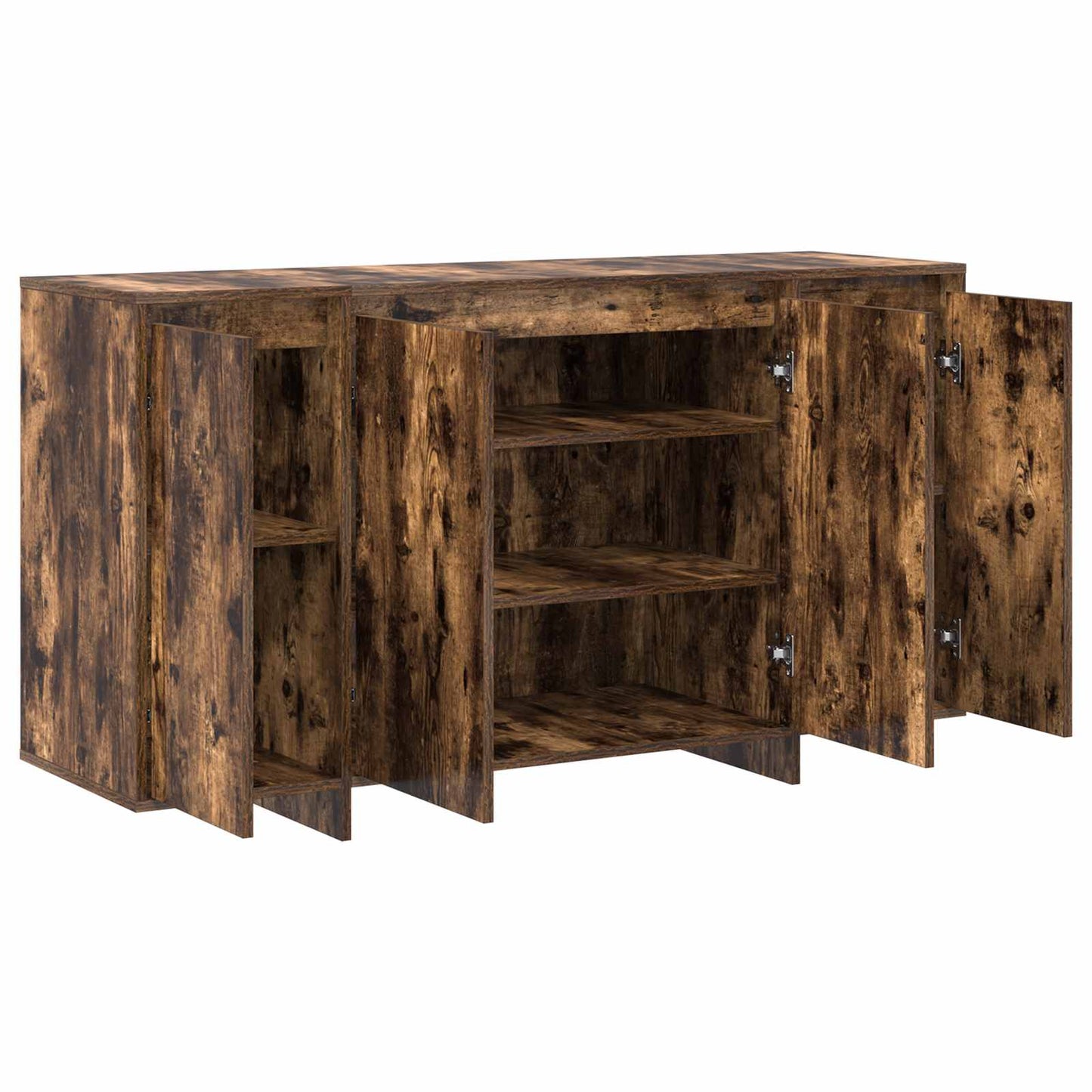 Sideboard Geräucherte Eiche 135 x 41 x 75 cm Holzwerkstoff