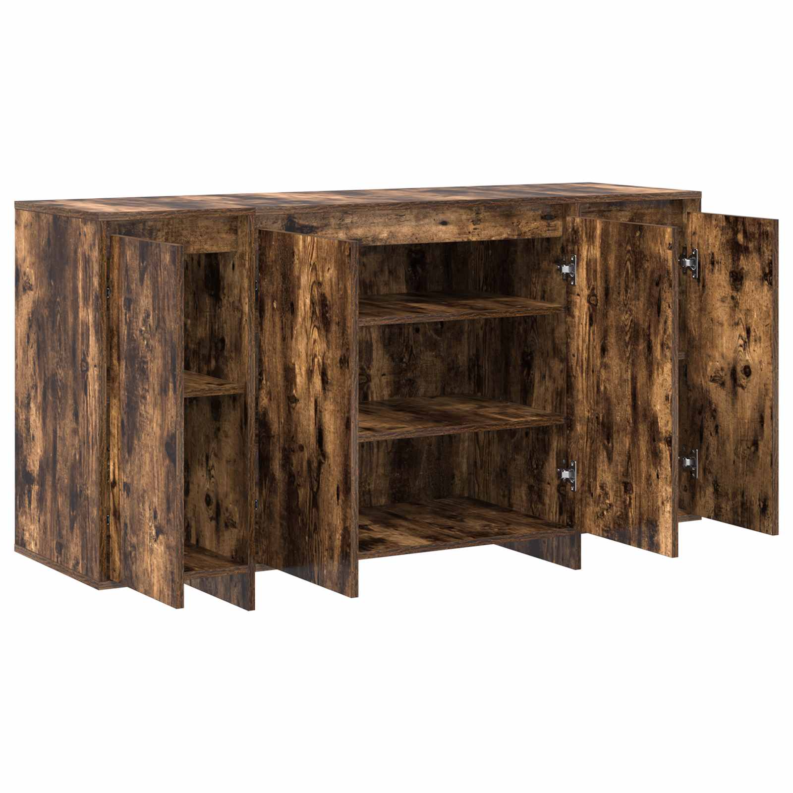 Sideboard Geräucherte Eiche 135 x 41 x 75 cm Holzwerkstoff
