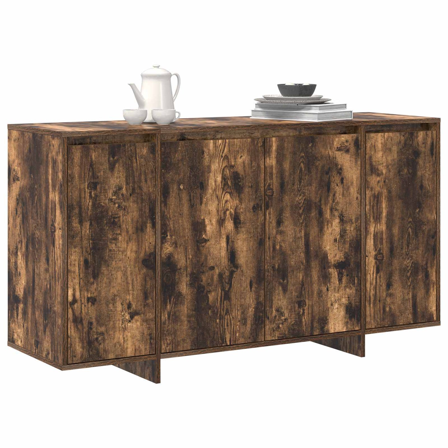 Sideboard Geräucherte Eiche 135 x 41 x 75 cm Holzwerkstoff
