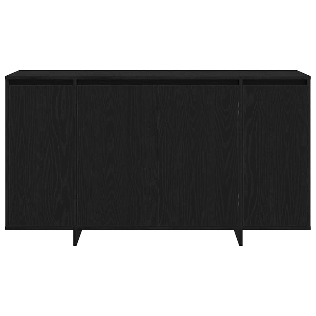 Sideboard Schwarz Eichen-Optik 135 x 41 x 75 cm Holzwerkstoff