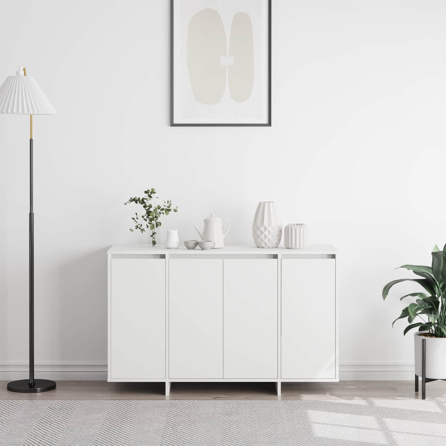 Sideboard Weiß 120 x 41 x 75 cm Holzwerkstoff