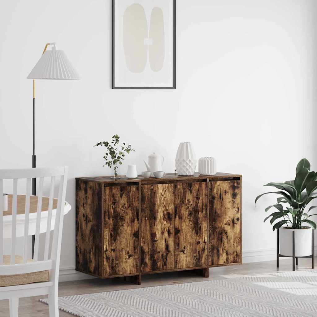 Sideboard Geräucherte Eiche 120 x 41 x 75 cm Holzwerkstoff