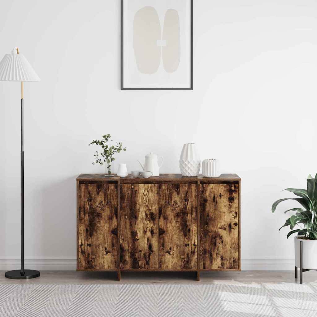 Sideboard Geräucherte Eiche 120 x 41 x 75 cm Holzwerkstoff