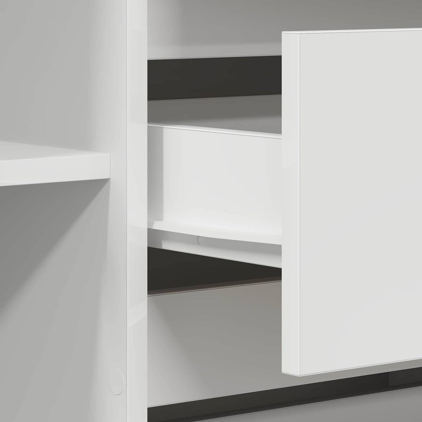 Sideboard mit Schubladen Weiß 120 x 41 x 75 cm Holzwerkstoff