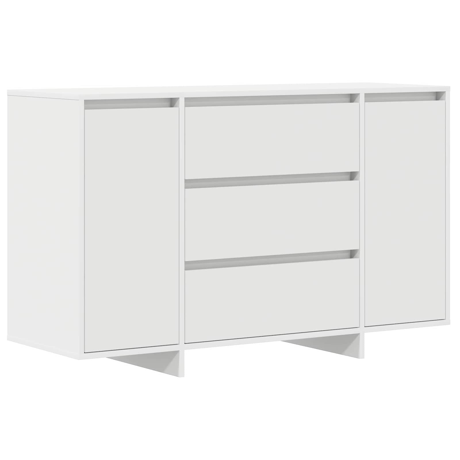 Sideboard mit Schubladen Weiß 120 x 41 x 75 cm Holzwerkstoff
