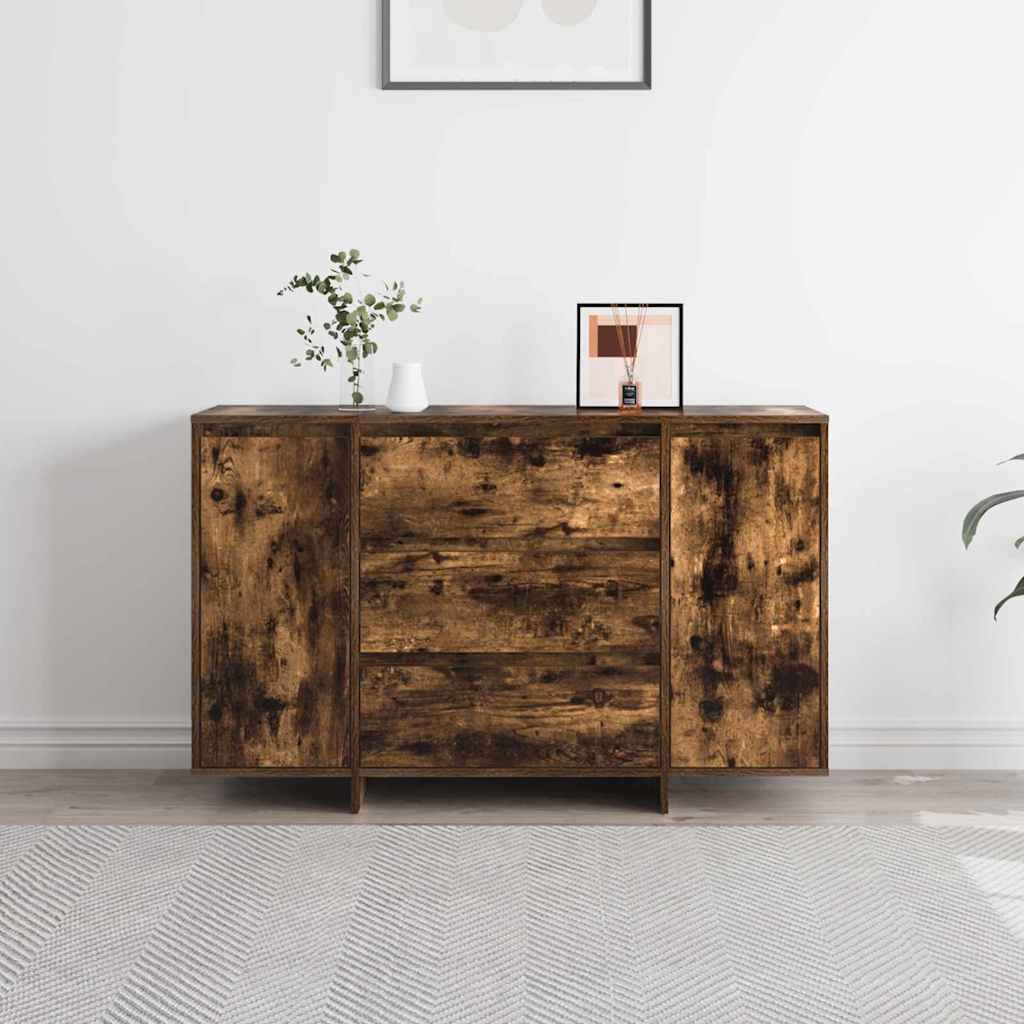 Sideboard Geräucherte Eiche 120 x 41 x 75 cm Holzwerkstoff