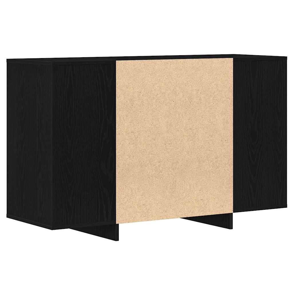 Sideboard Schwarz Eichen-Optik 120 x 41 x 75 cm Holzwerkstoff