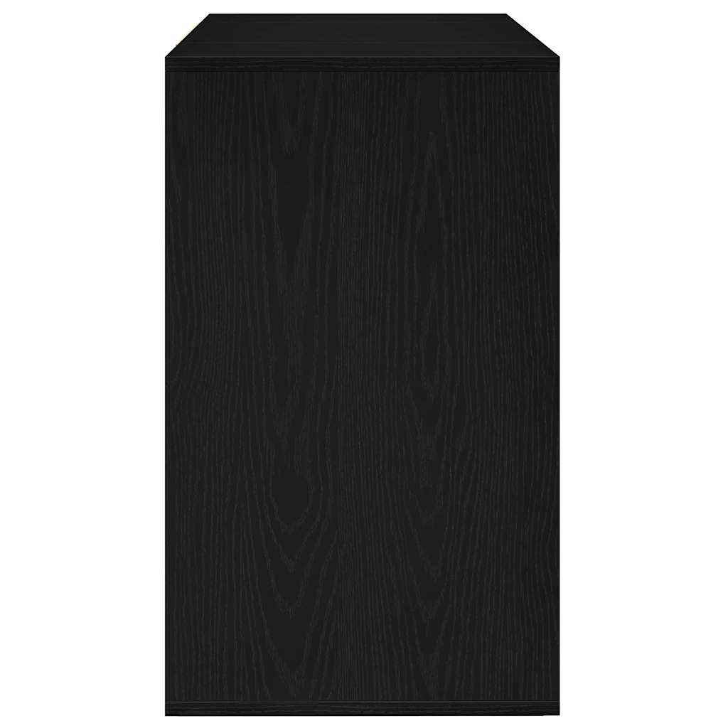 Sideboard Schwarz Eichen-Optik 120 x 41 x 75 cm Holzwerkstoff