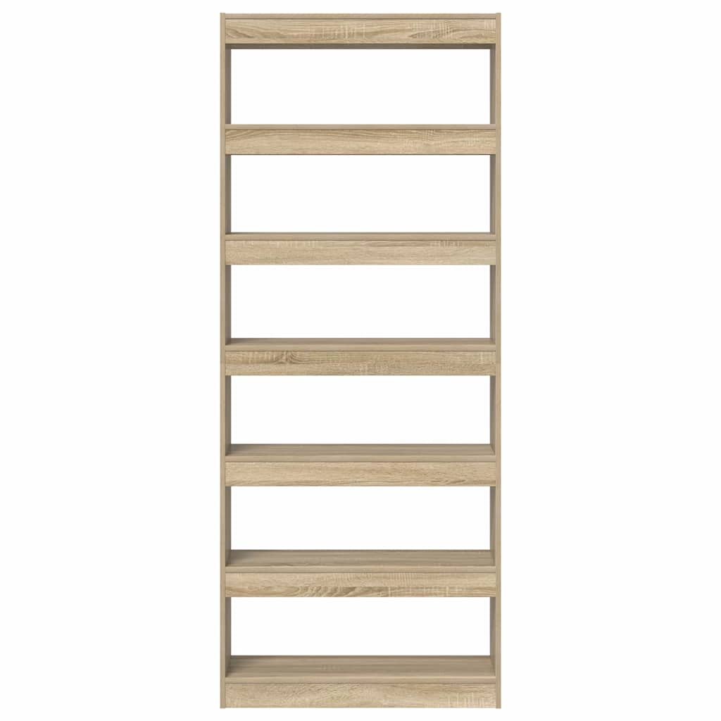 Bücherregal Sonoma-Eiche 80 x 30 x 198 cm Holzwerkstoff