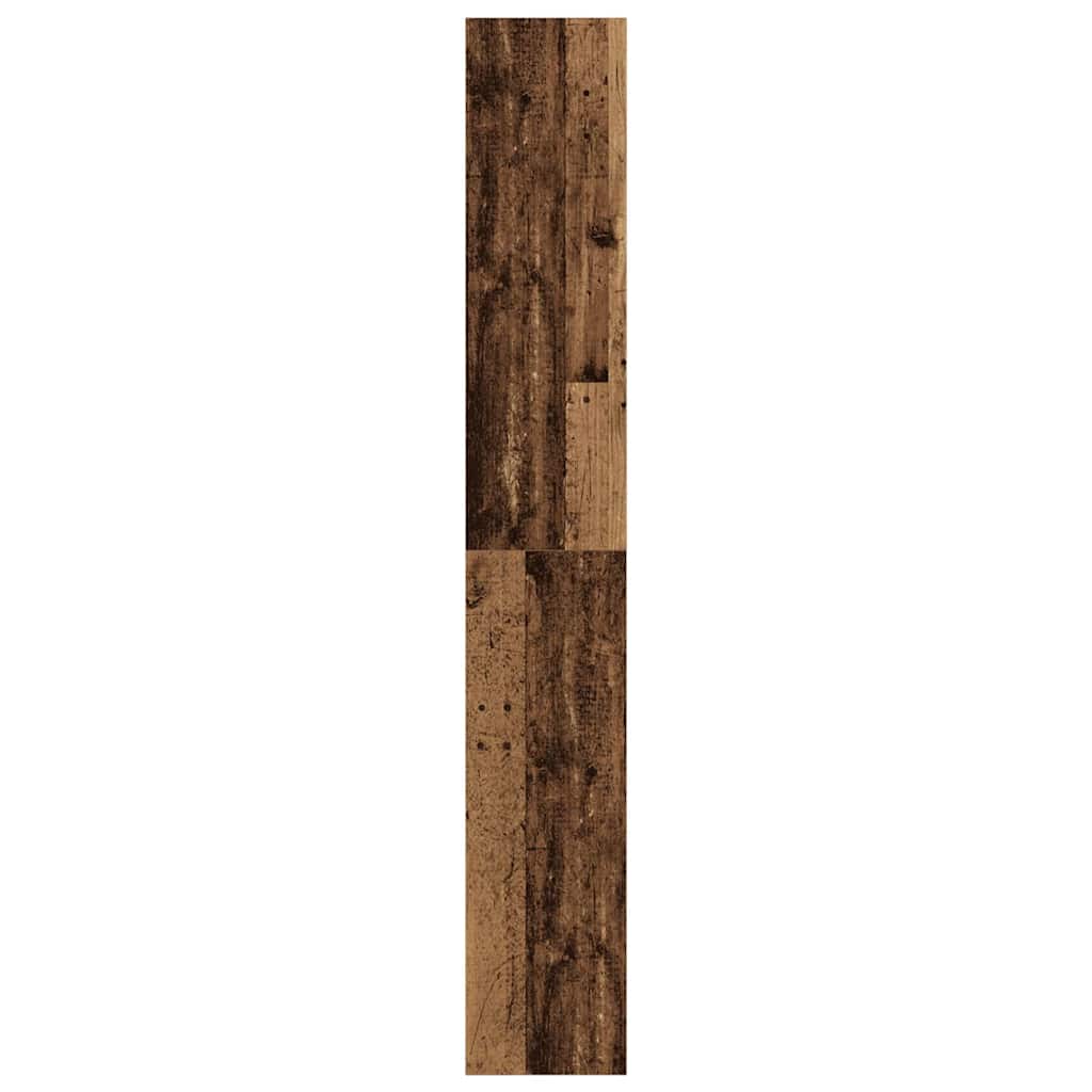 Bücherregal 6 Ebenen 80 x 30 x 198 cm Holzwerkstoff Altholz