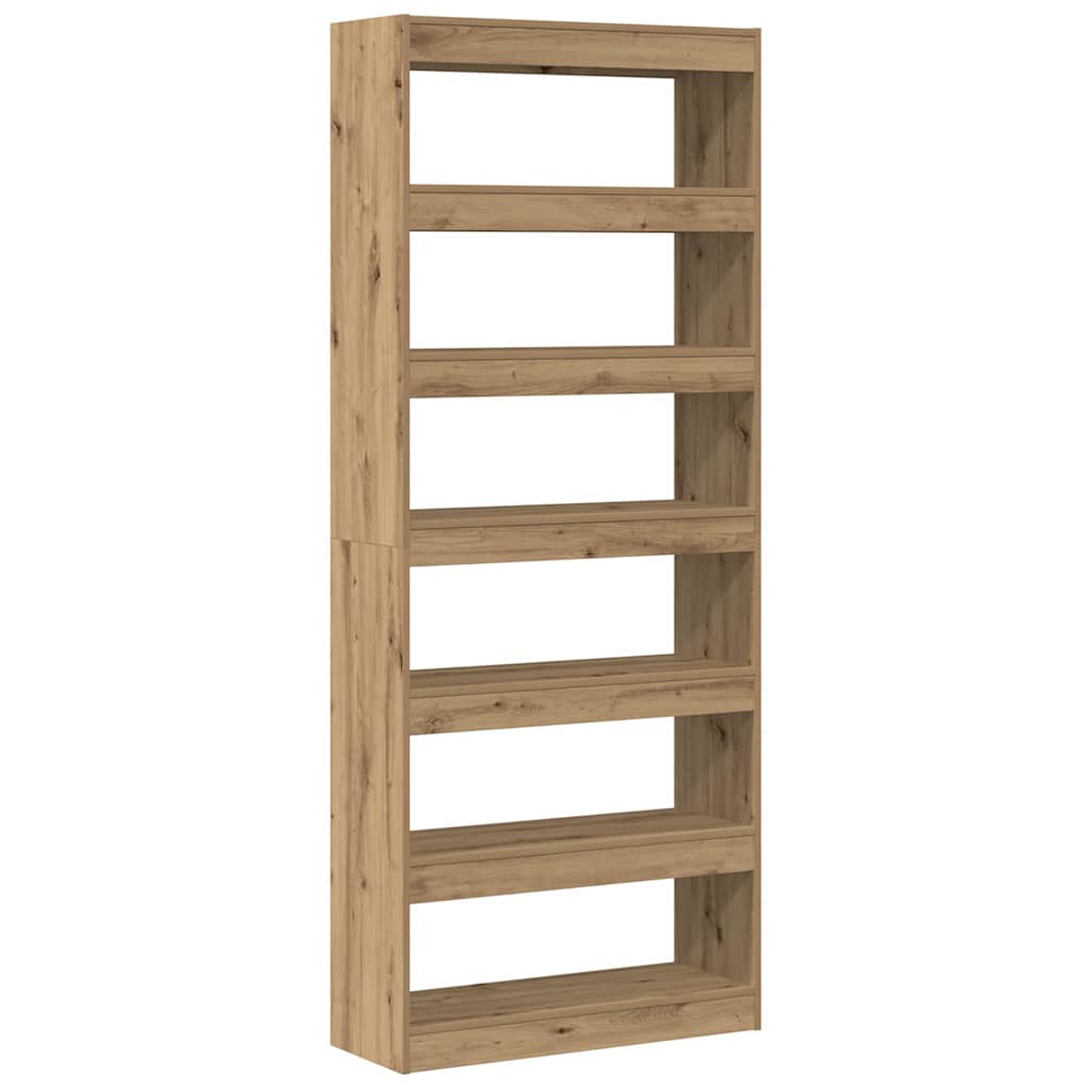 Bücherregal 6 Ebenen 80 x 30 x 198 cm Holzwerkstoff