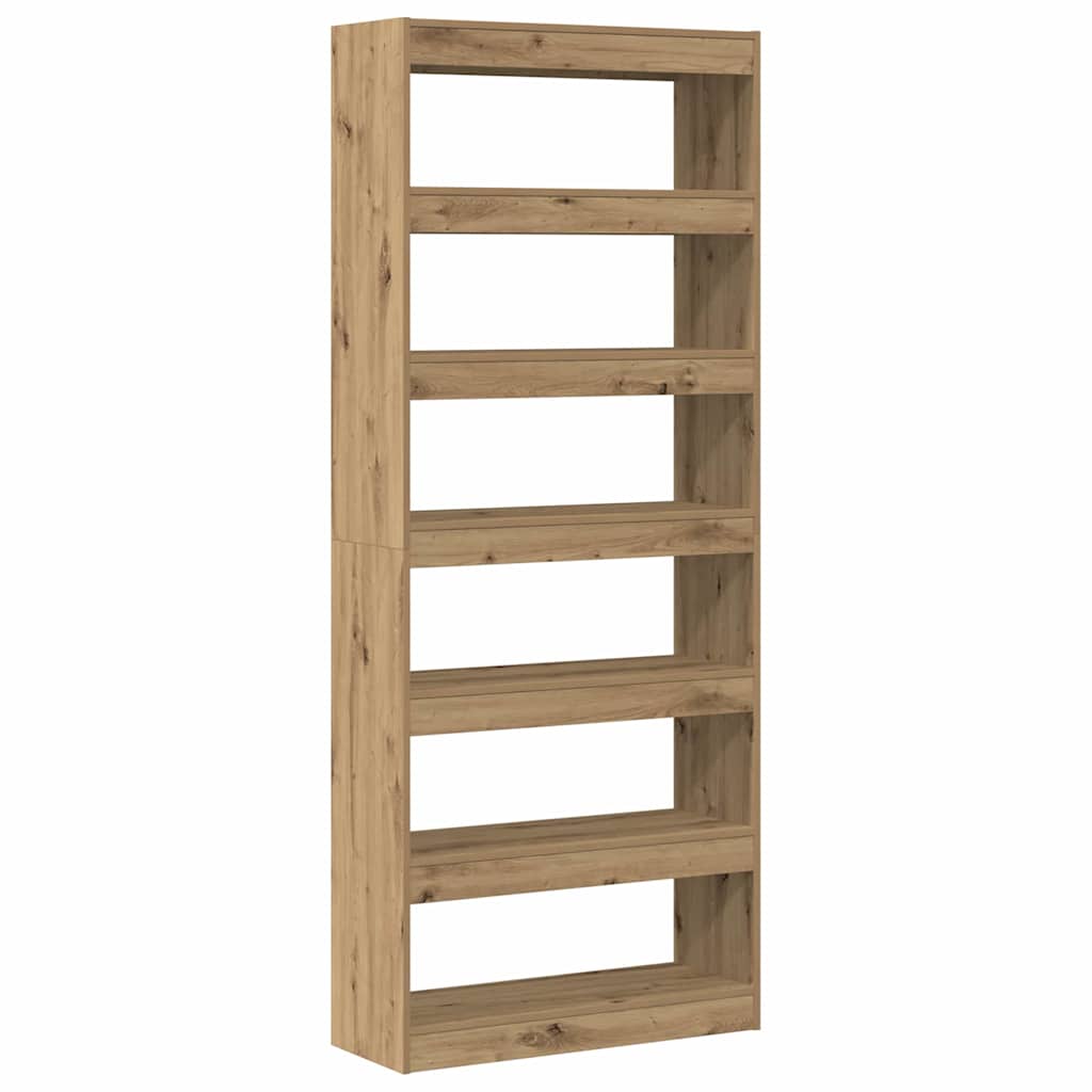 Bücherregal 6 Ebenen 80 x 30 x 198 cm Holzwerkstoff