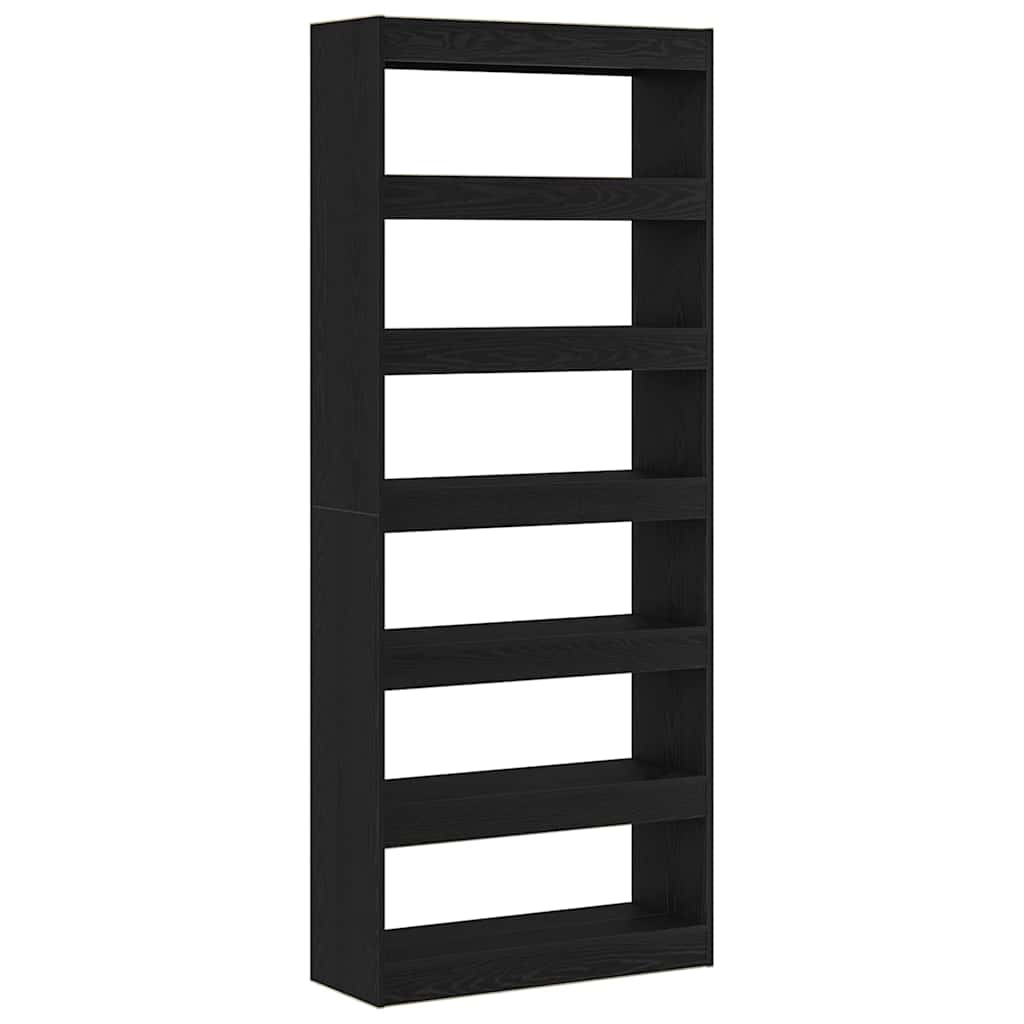 Bücherregal 6 Ebenen 80 x 30 x 198 cm Holzwerkstoff