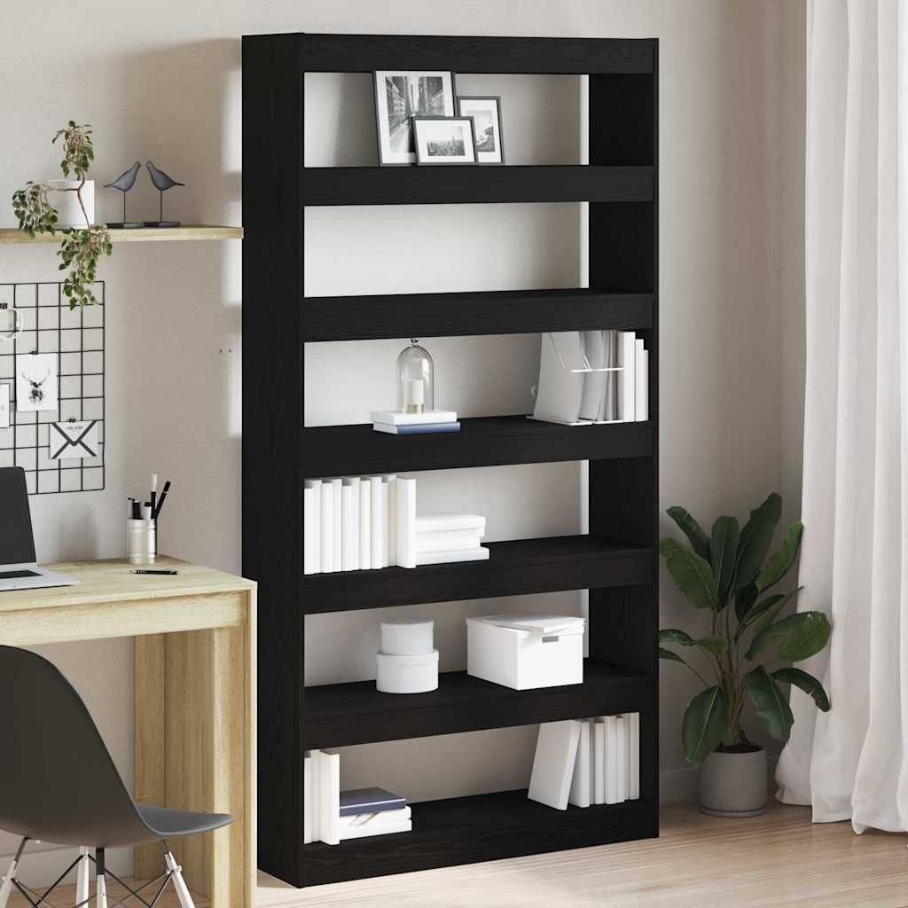 Bücherregal 6 Ebenen 100 x 30 x 198 cm Holzwerkstoff