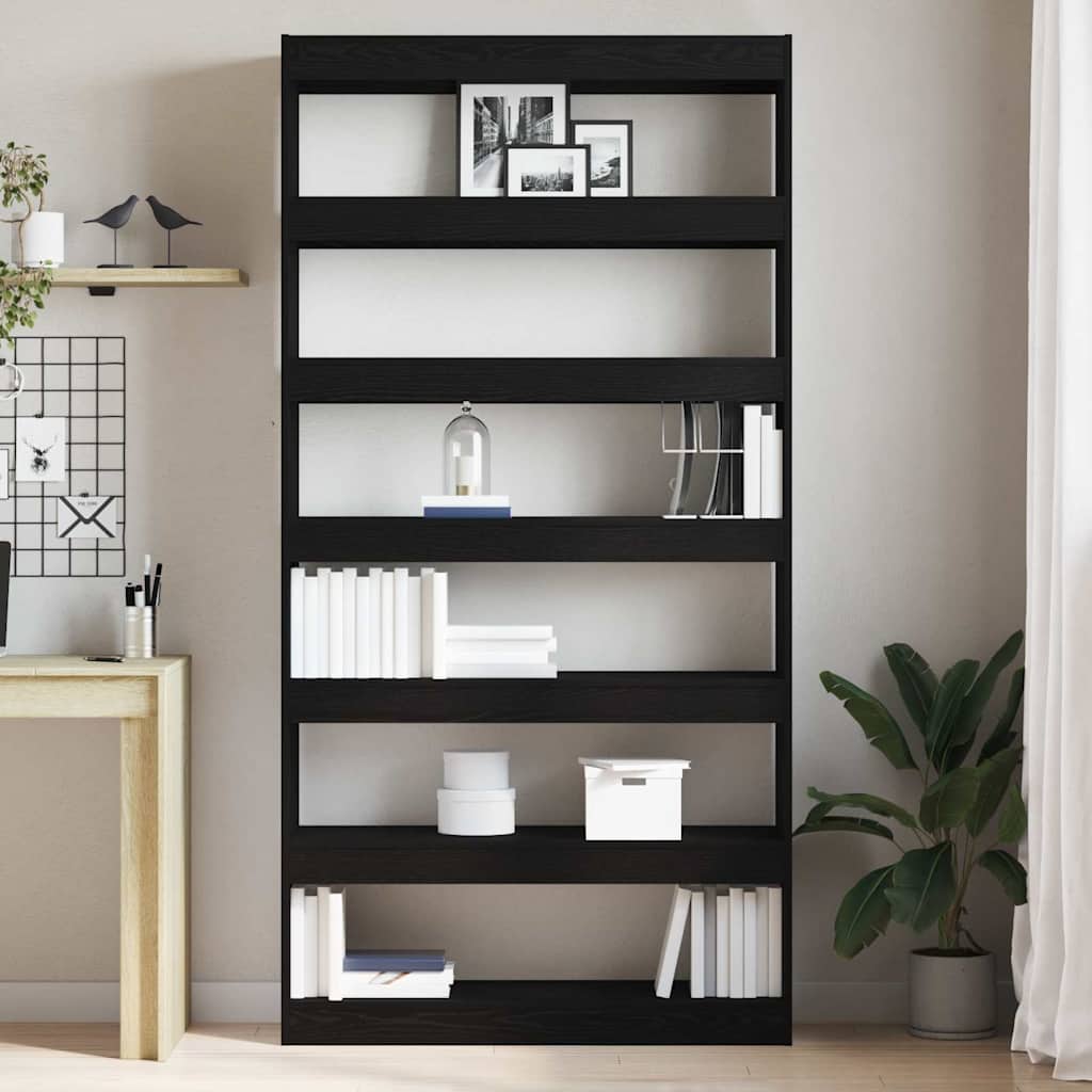 Bücherregal 6 Ebenen 100 x 30 x 198 cm Holzwerkstoff