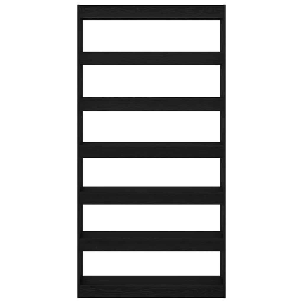 Bücherregal Schwarz Holzwerkstoff