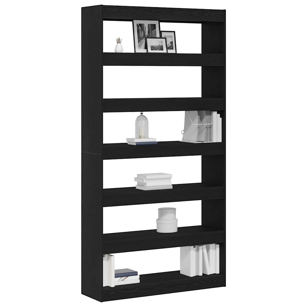 Bücherregal 6 Ebenen 100 x 30 x 198 cm Holzwerkstoff