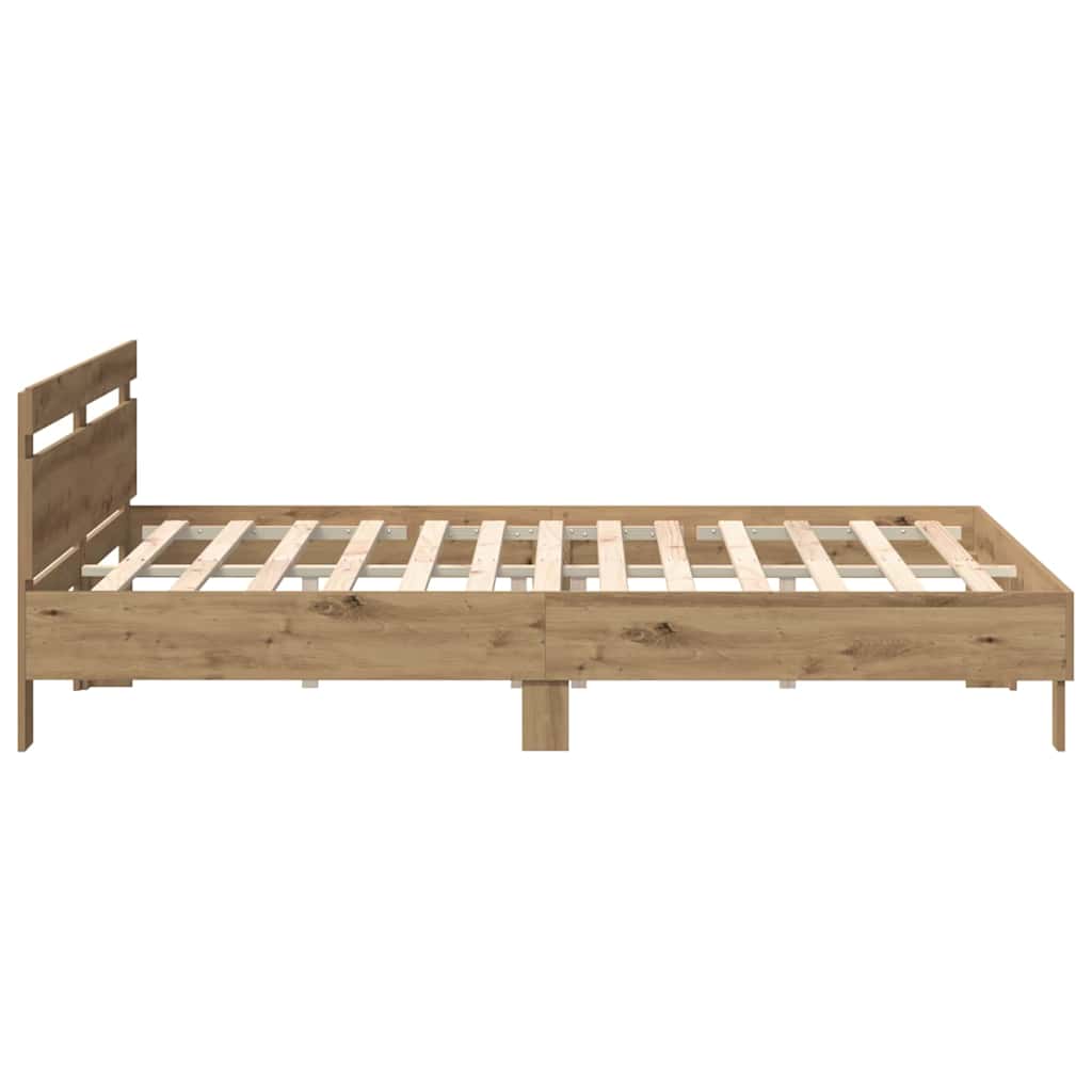 Bettgestell Artisan-Eiche 200 x 200 cm Holzwerkstoff