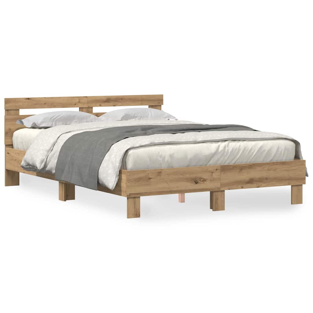 Bettgestell Artisan-Eiche 150 x 200 cm Holzwerkstoff