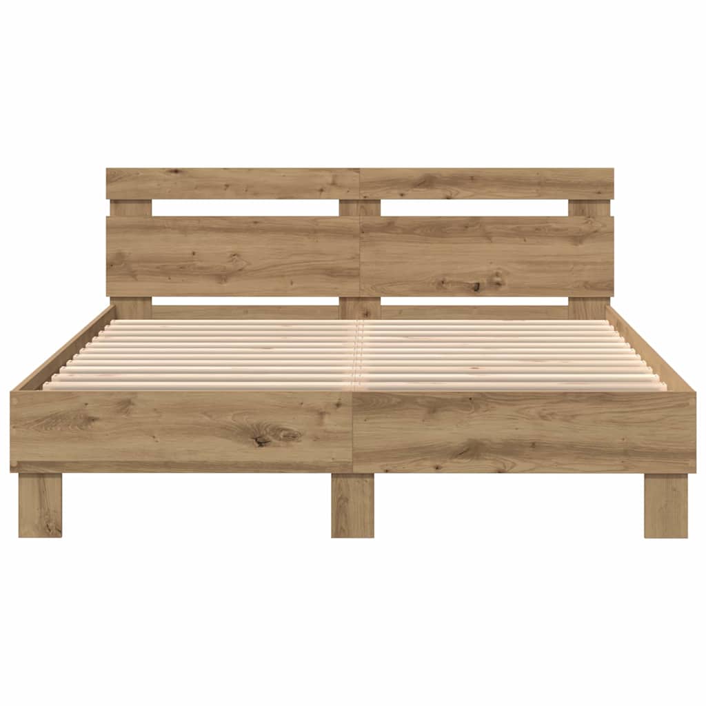 Bettgestell Artisan-Eiche 150 x 200 cm Holzwerkstoff