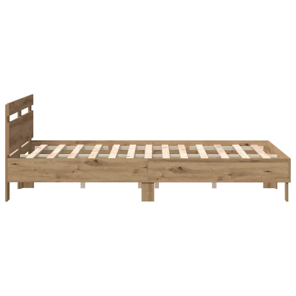 Bettgestell Artisan-Eiche 150 x 200 cm Holzwerkstoff