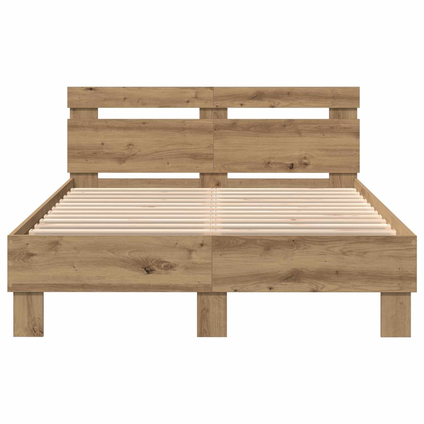 Bettrahmen Artisan-Eiche 120 x 190 cm Holzwerkstoff