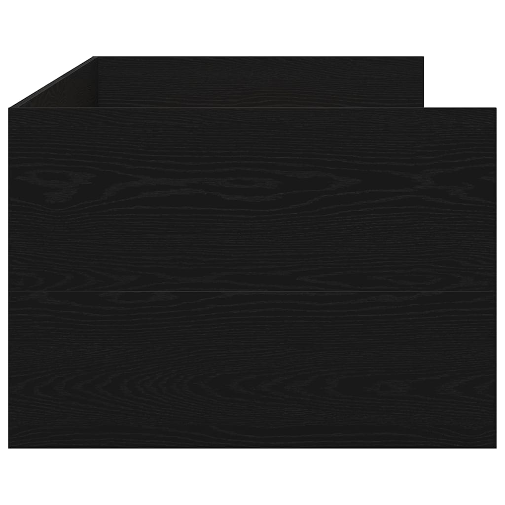 Tagesbett Schwarz Eichen-Optik 90 x 200 cm Holzwerkstoff